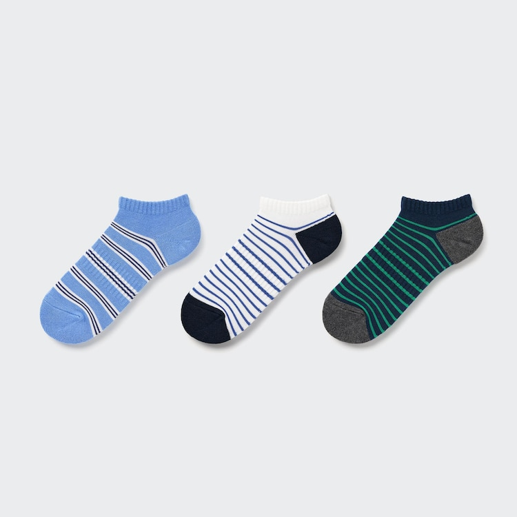 Short Socks (3 Pairs) Socks designed for comfort. In a stylish striped pattern.