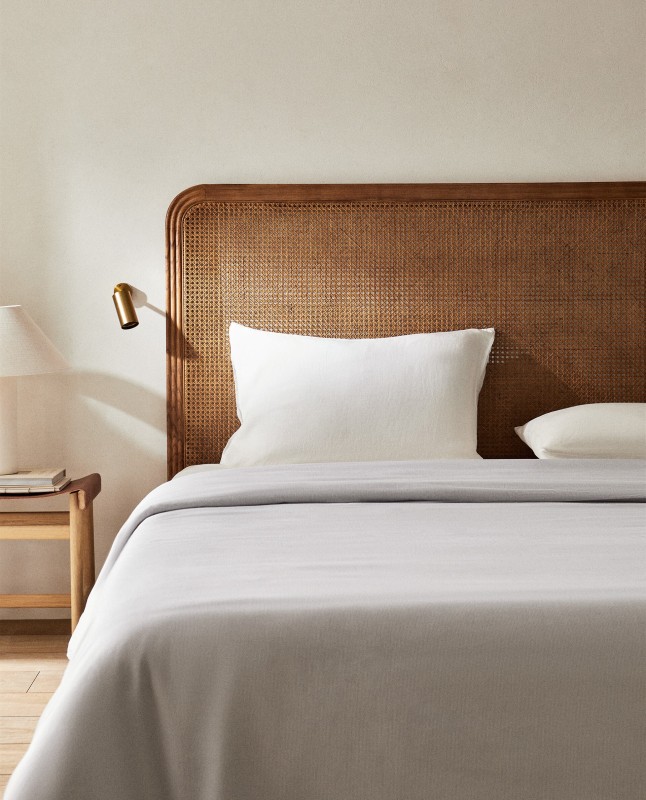 ASH AND RATTAN HEADBOARD