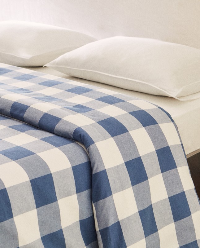 CHECK DUVET COVER