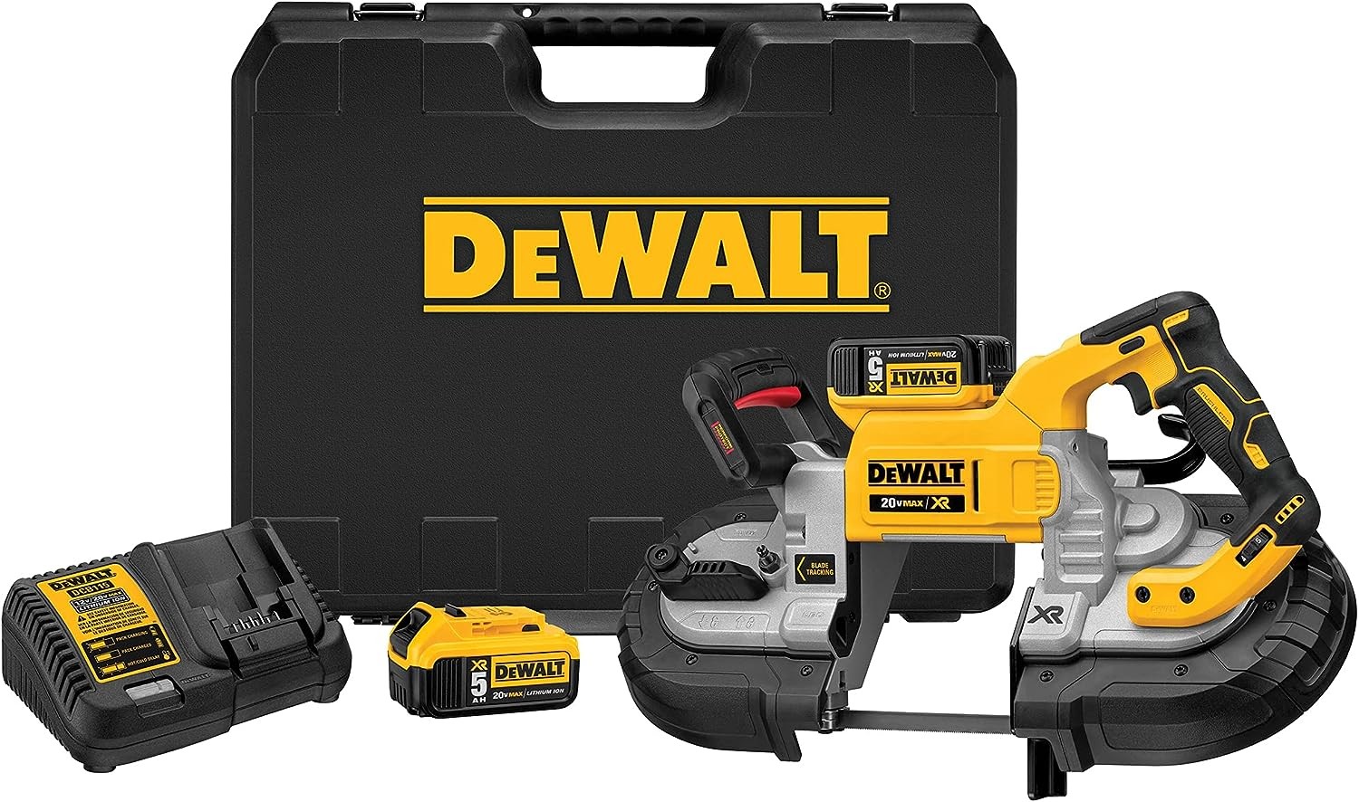 DEWALT 20V* MAX XR Band Saw Kit, Dual Handed (DCS376P2)