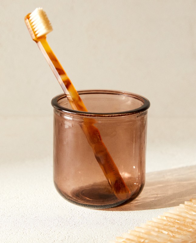 CARAMEL GLASS TUMBLER