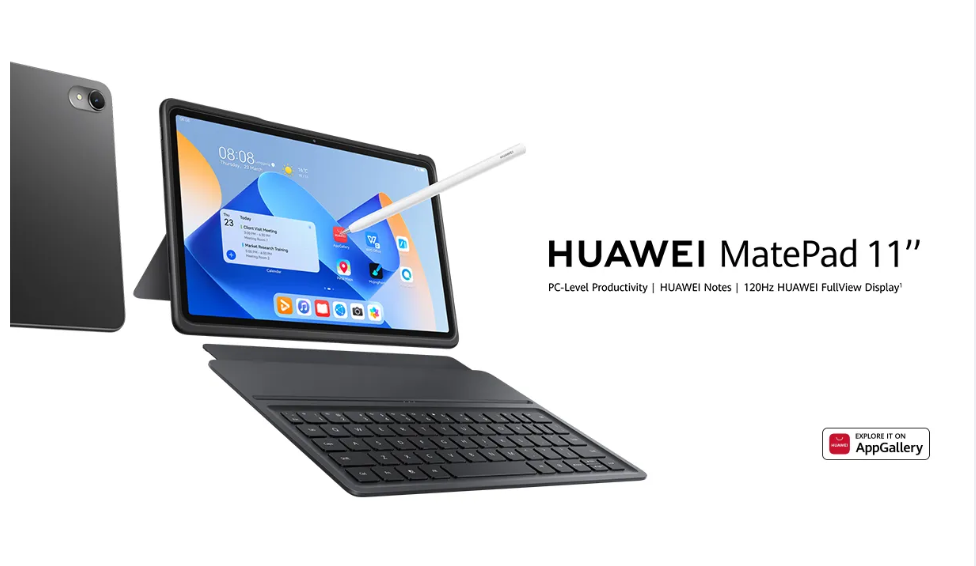 HUAWEI MatePad 11, 120Hz 2.5K HUAWEI FullView Display Tablet, Detachable Keyboard, HUAWEI Notes, Starlight Sand Process, 6+128 WIFI