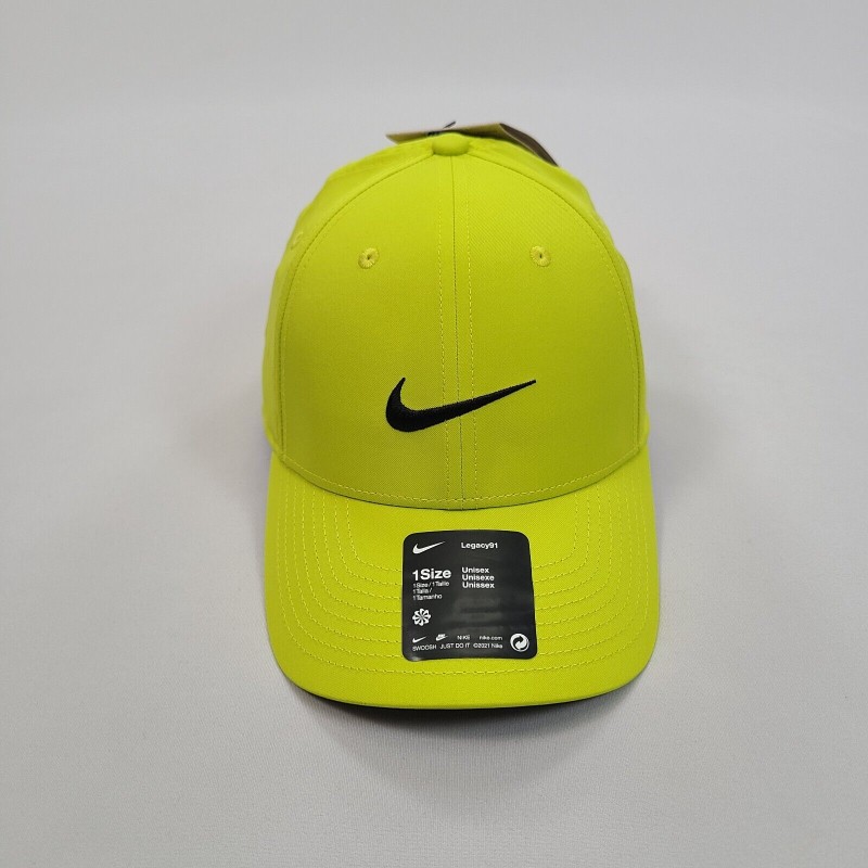 Nike Hat Strap Back Green Black Golf Legacy 91 Drifit Outdoors Mens