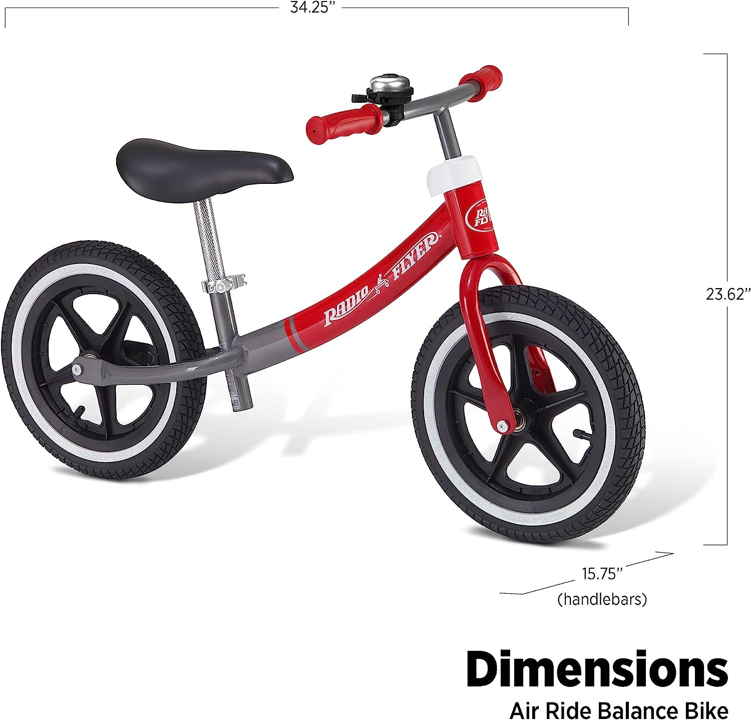 Radio Flyer Air Ride Balance Bike, Toddler Bike, Ages 1.5-5 ddler Bike