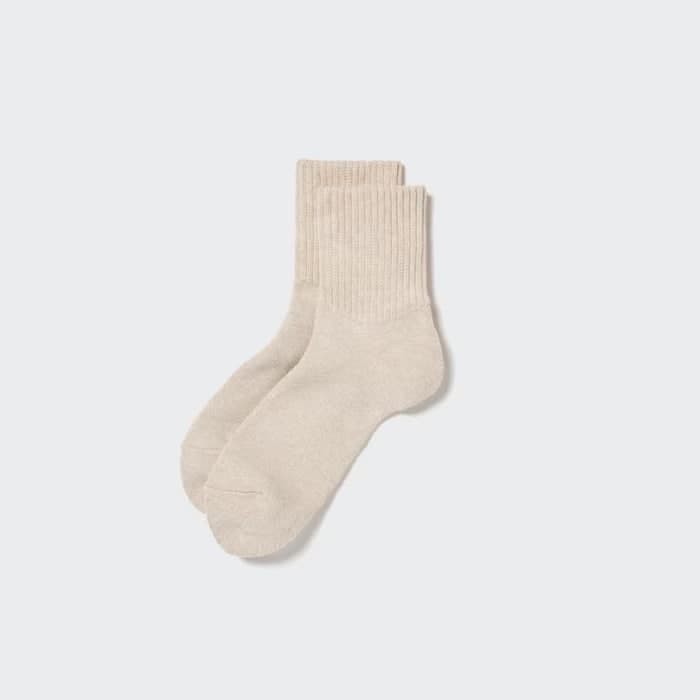 Soft Pile Half Socks Ribbed ankle makes them easy to slip on and off. Pile-lined socks with excellent cushioning.