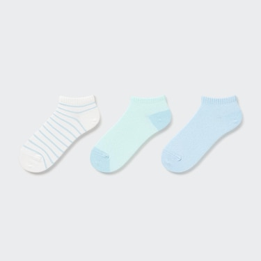 Short Socks (3 Pairs) In a three-pair set of versatile patterns and fabrics, these socks are an everyday wardrobe essential.