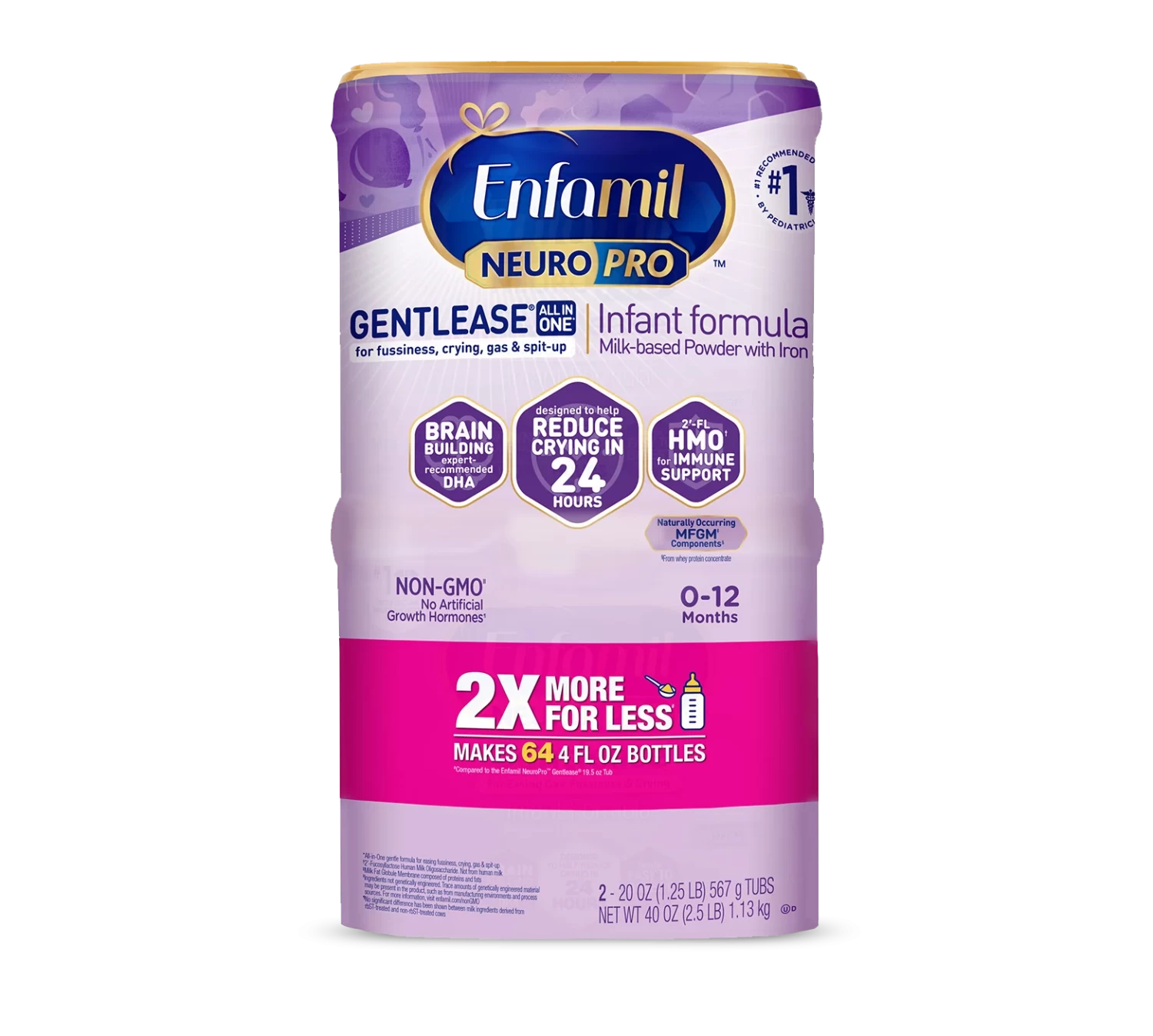 Enfamil® NeuroPro™ Gentlease® Infant Formula Powder - 20 oz Double Pack