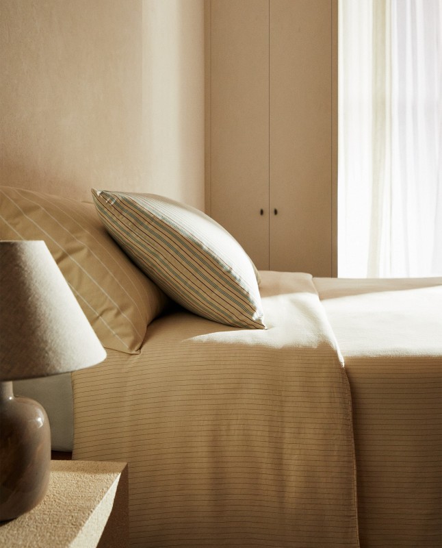 (300 THREAD COUNT) STRIPED SATEEN DUVET COVER