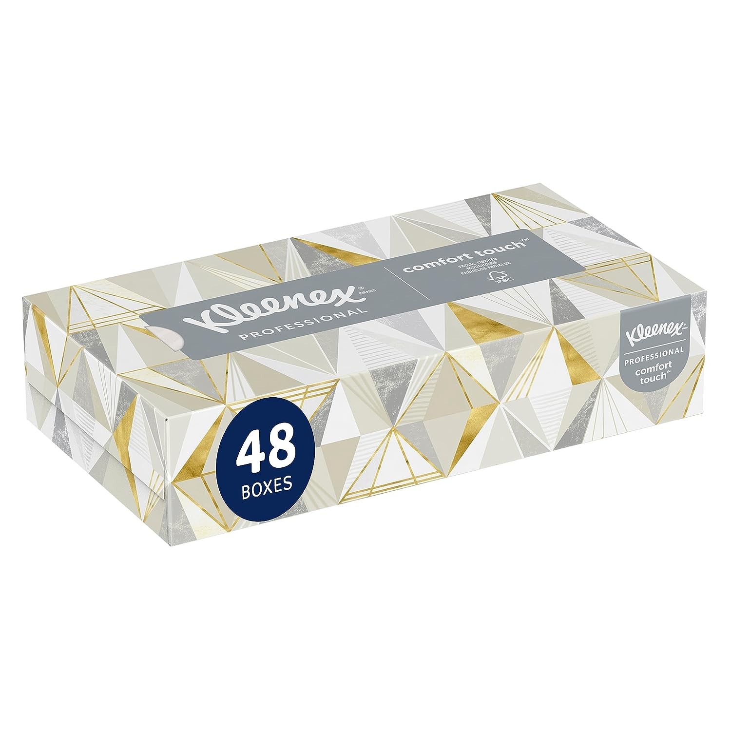 Kleenex® Professional Facial Tissue for Business (21606), Flat Tissue Boxes, 48 Boxes/Case, 125 Tissues/Box, 6,000 Tissues/Case