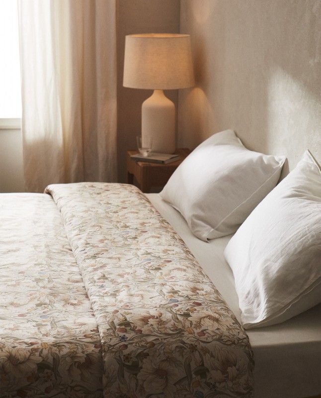 FLORAL PRINT DUVET COVER