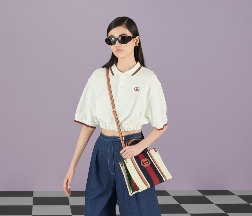 GUCCI MINI INTERLOCKING G TOTE BAG