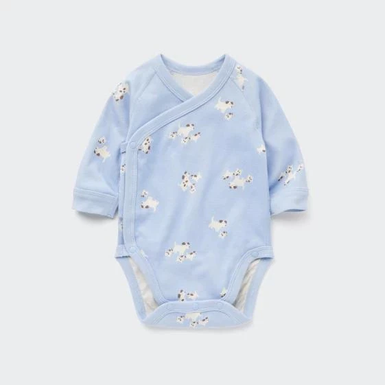 BABY Joy of Print LONG SLEEVE BODYSUIT (FRONT OPEN) 1P 460752