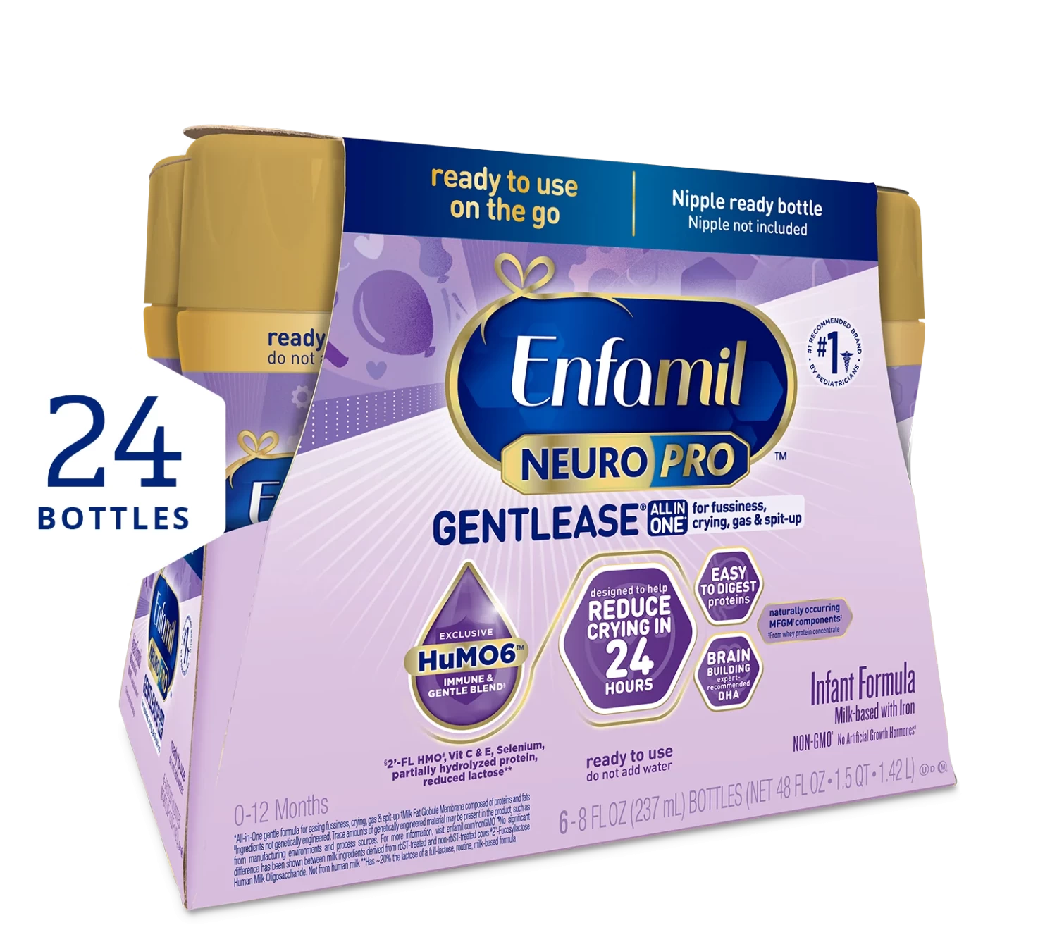 Enfamil® NeuroPro™ Gentlease® Infant Formula Liquid - 8 fl oz Bottles (Case of 24)