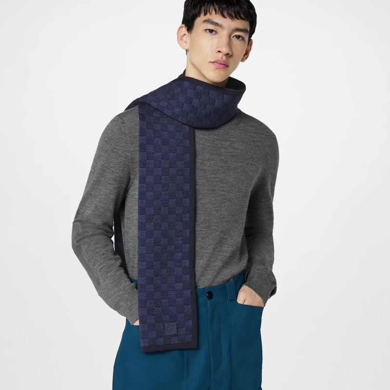 LV   M77989    Neo Petit Damier Scarf