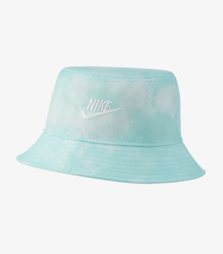Nike Futura Tie Dye Bucket Hat White Light Dew DC3966-382 Unisex NWT