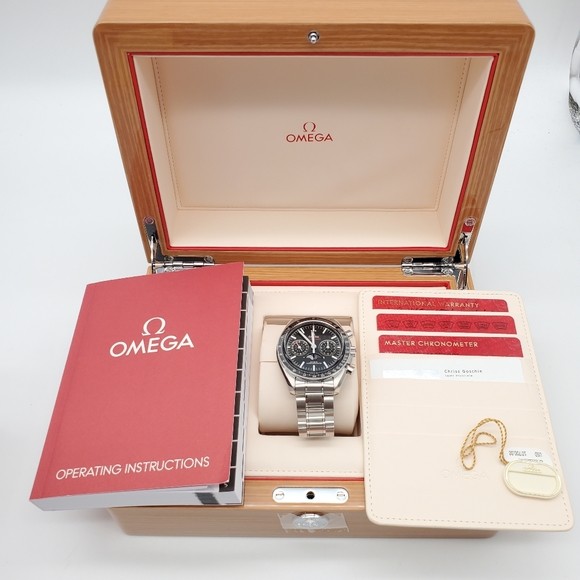 100% Authentic OMEGA Speedmaster Co-Axial Chronograph Moonphase Watch