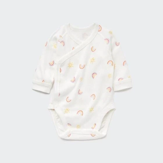 BABY Joy of Print LONG SLEEVE BODYSUIT (FRONT OPEN) 1P 460751