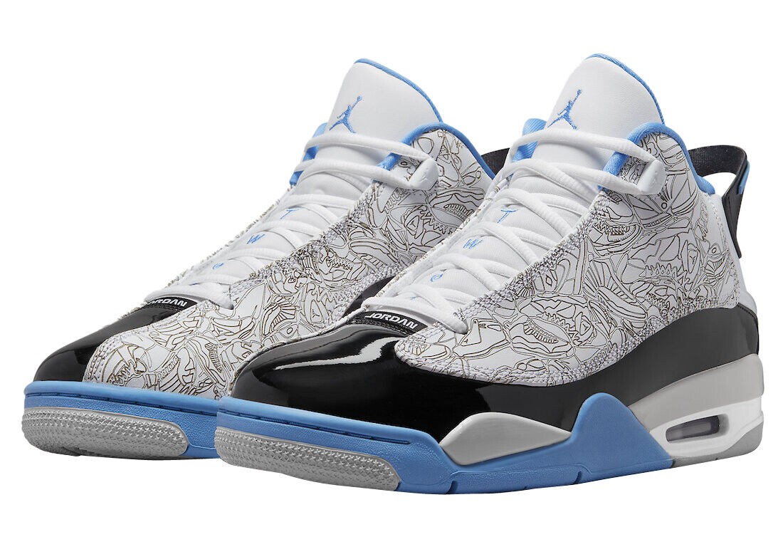 Nike Air Jordan Dub Zero Legend Blue Black White 311046-114 Men's Shoes NEW