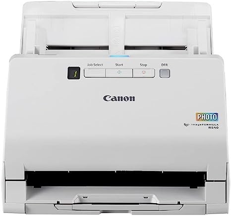 Canon imageFORMULA RS40 Photo and Document Scanner, with Auto Document Feeder | Windows and Mac | Scans Photos - Vibrant Color - USB Interface - 1200 DPI - High Speed - Easy Setup