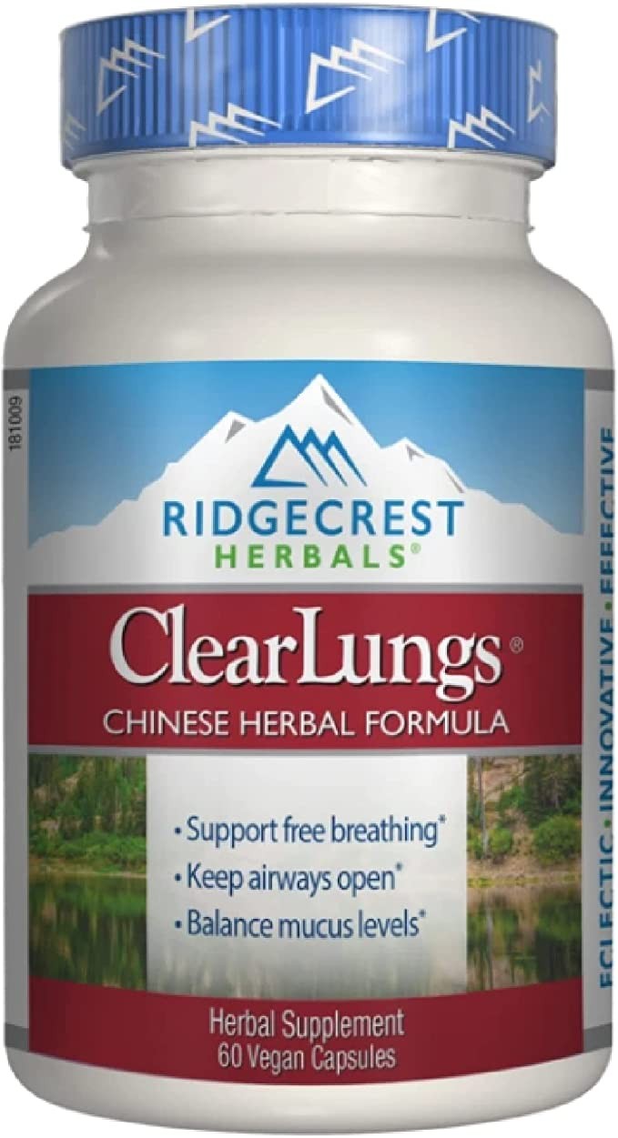 RidgeCrest Herbals ClearLungs, Chinese Herbal Formula, 60 Vegetarian Capsules