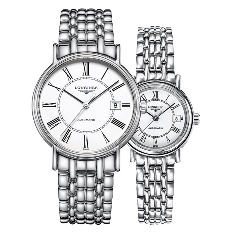 Longines Swiss Watch Magnificent Series Casual Fashion Automatic Couple Watches Two Packs L4.921.4.11.6/L4.321.4.11.6