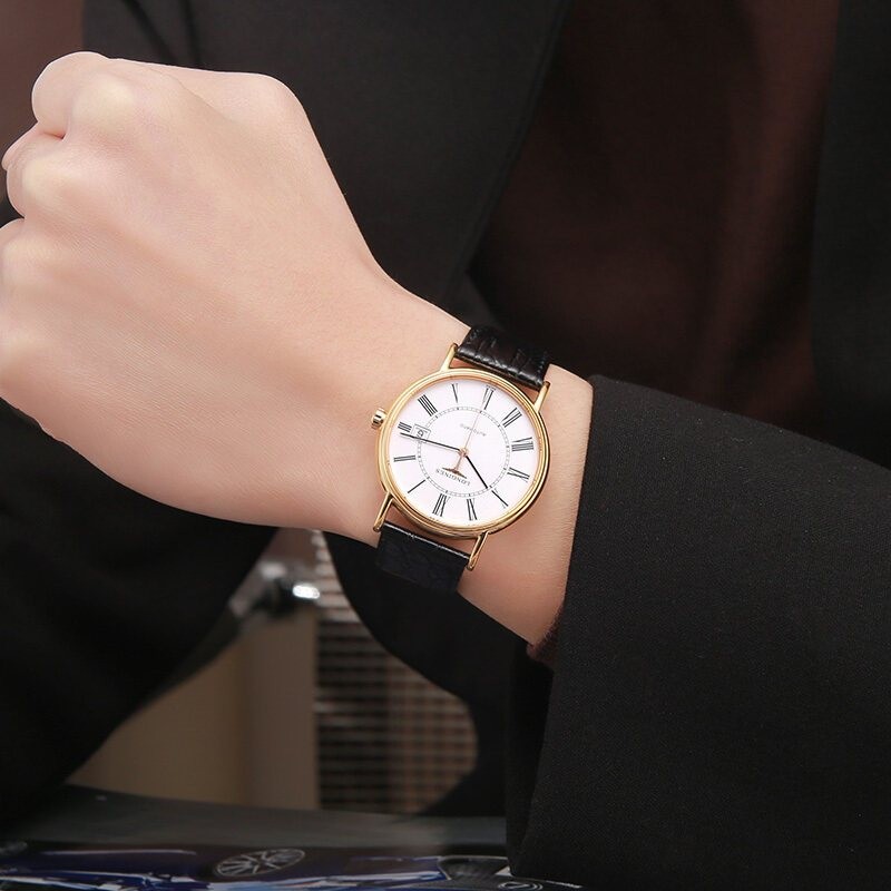 Longines (Longines) watch magnificent series automatic mechanical dress men's watch fashion casual business trend mechanical men's watch L4.921.2.11.2 gold Roman belt L4.921.2.11.2