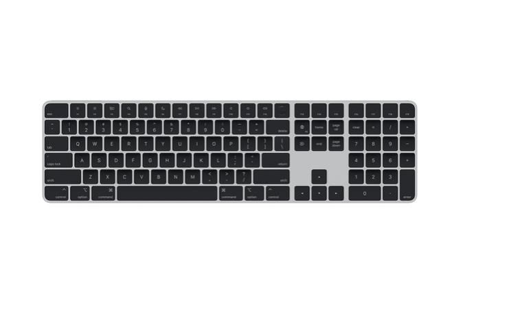 Subtle Keyboard with Touch ID and numeric keypad for Mac models with Apple chip - American English - White keys