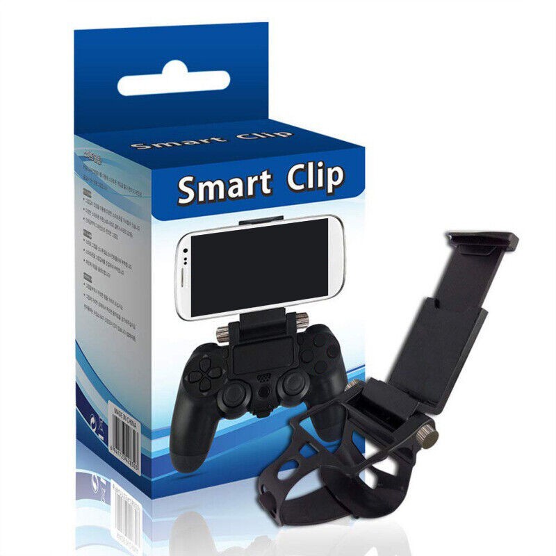 Cell Phone Clip Holder Mount Bracket Stand Fit iPhone/Android For PS4 Controller