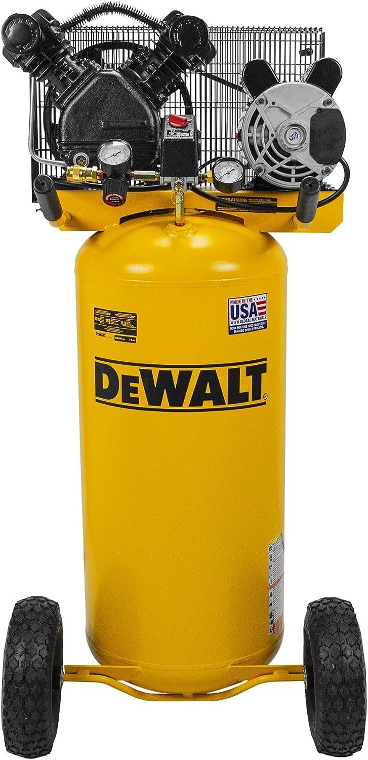 DEWALT DXCMLA1682066 1.6 HP 20-gallon Single Stage Oil-Lube Vertical Portable Air Compressor