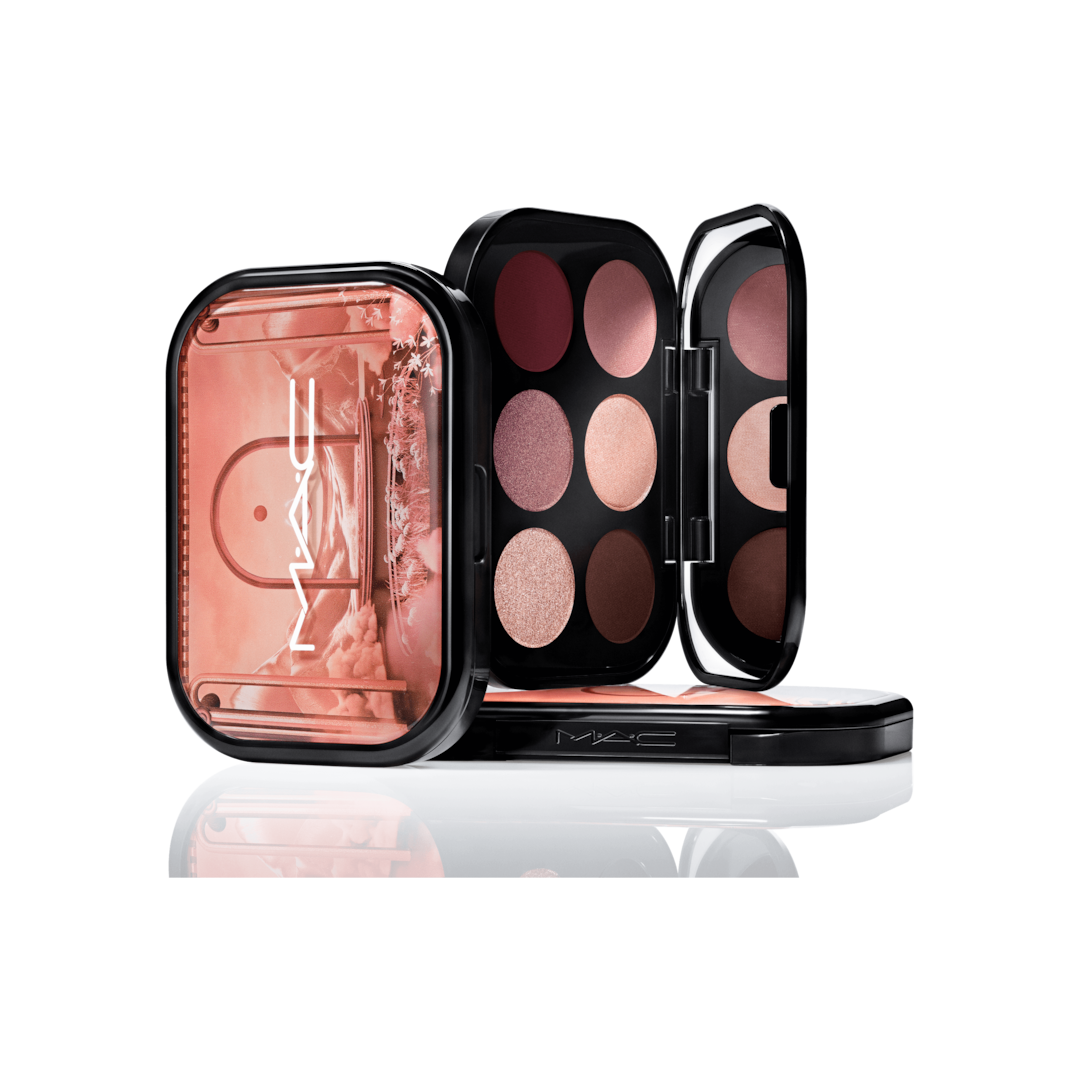 CONNECT IN COLOUR EYE SHADOW PALETTE: EMBEDDED IN BURGUNDY-A burgundy-toned six-pan eye shadow palette with pigment packed colour in one-swipe for limitless sultry to sophisticated looks-6.25 G